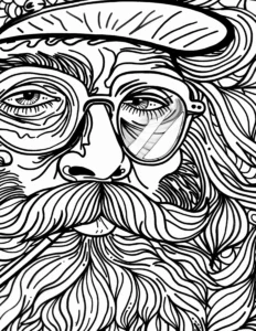 Stoner Face Coloring Sheet Preview